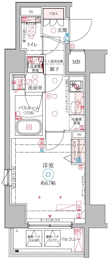 クレヴィスタ中野新橋Ⅱの間取り