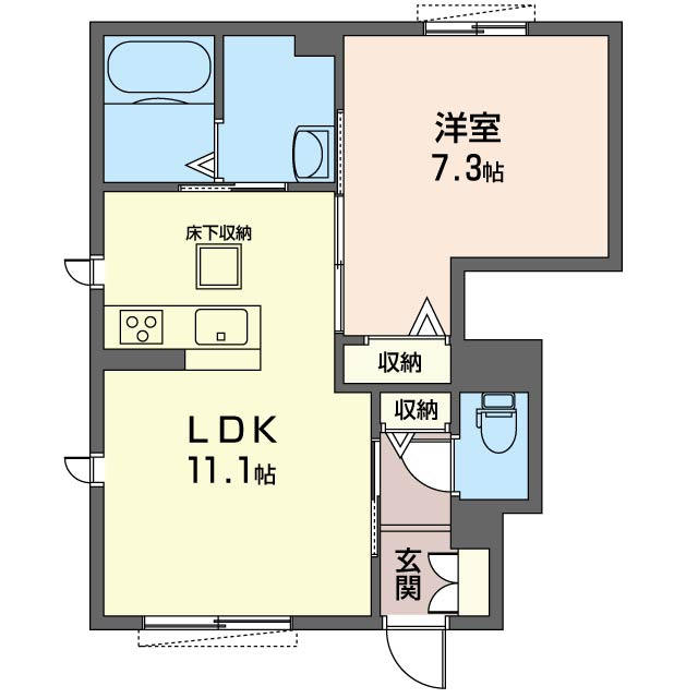 Ｌａ　ｆｌｅｕｒの間取り