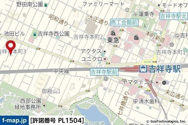 ソルナクレイシア吉祥寺本町の地図
