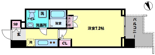 セレニテ難波プリエ　の間取り|セレニテ難波プリエ　間取り