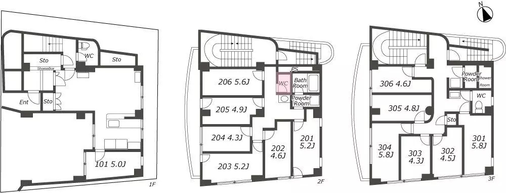 SB030 クロス三軒茶屋9の間取り
