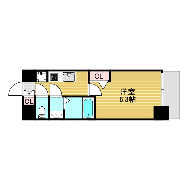 プレサンス淡路駅前の間取り