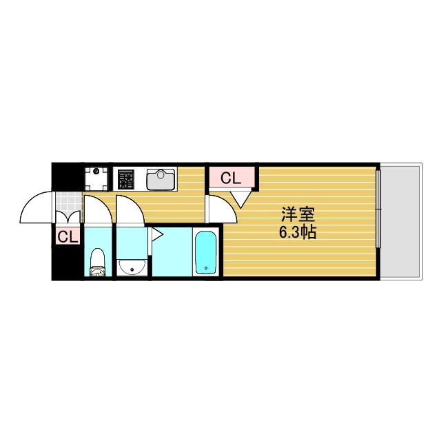 プレサンス淡路駅前の間取り