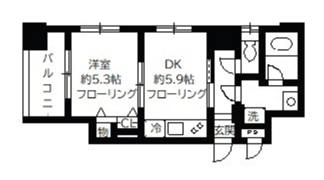 エルラッソ入谷の間取り|間取りです。