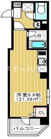 ＮＹ　Ｓｑｕａｒｅ　Ｆｕｎａｂａｓｈｉの間取り