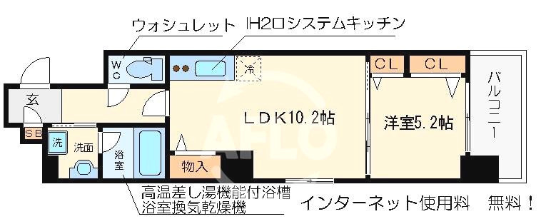 ファヴール南堀江の間取り|ファヴール南堀江　間取り