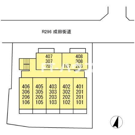 クレストガーデン津田沼の区画図