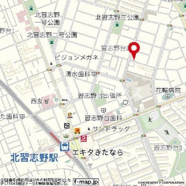 フロンティアⅠＣ棟の地図