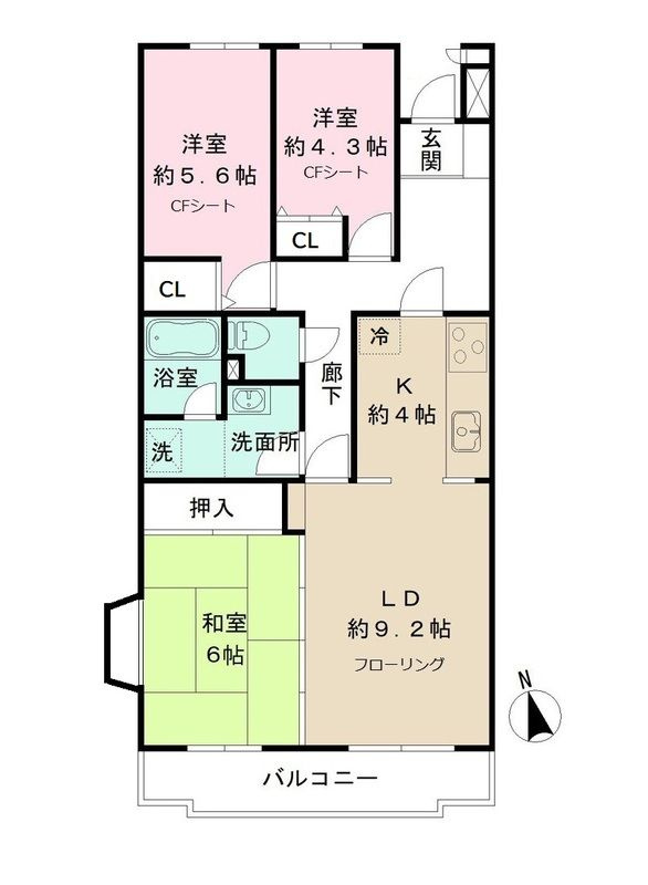 船橋夏見レジデンスの間取り