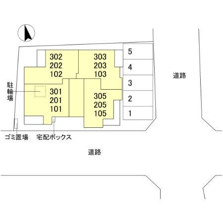 D-Grande桃井町の区画図