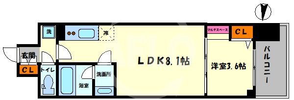 アーバネックス難波WESTの間取り|アーバネックス難波WEST　間取り