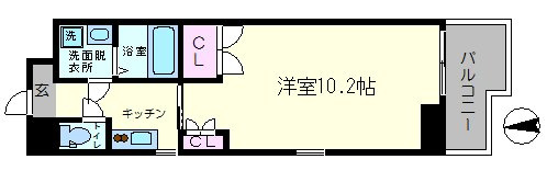 フォレスト西道頓堀の間取り|フォレスト西道頓堀　間取り