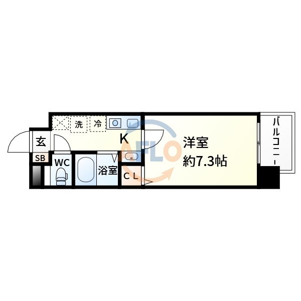 マインズコム新北野の間取り|マインズ・コム新北野　間取り