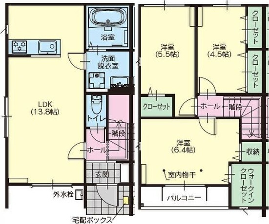 Twin Terrace千波の間取り