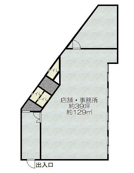 豊中市刀根山６丁目の店舗事務所の間取り