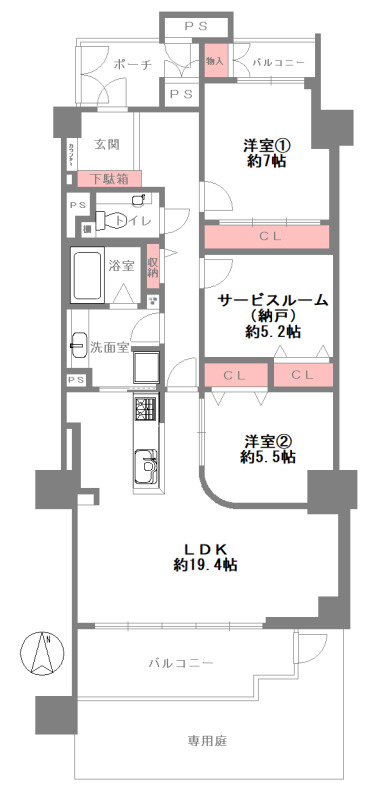 フォルム曽根の間取り
