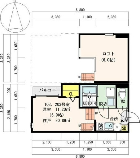 ディオステージ新栄の間取り