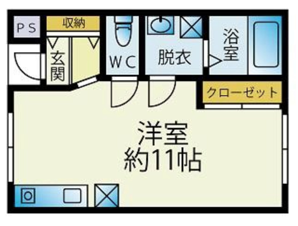 守山市守山４丁目の店舗一部の間取り