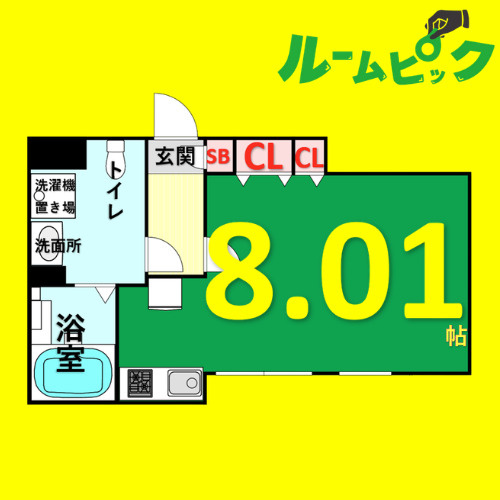 Branche桜山Chambre　名古屋市賃貸　仲介手数料無料の間取り