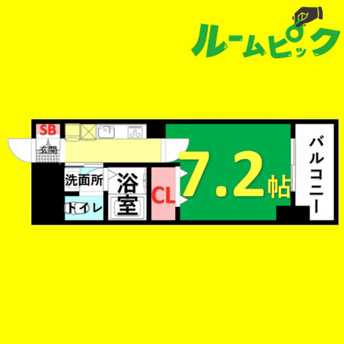 チェルトヴィータ　名古屋市賃貸　仲介手数料無料の間取り