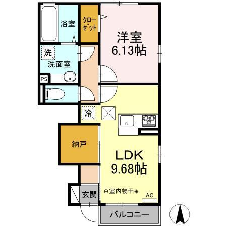 グランメール　Dの間取り