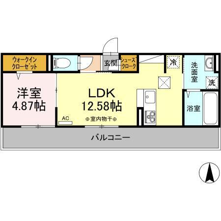 グランメール　Cの間取り