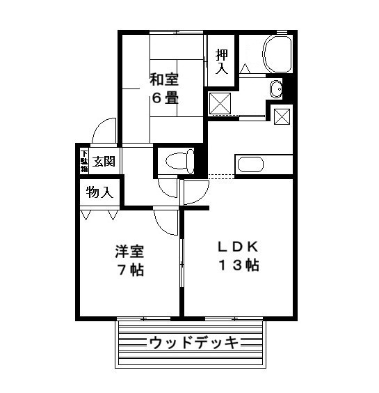 サン・スクエア桜木　Ｂ棟の間取り