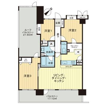 ライオンズマンション三国ケ丘の間取り