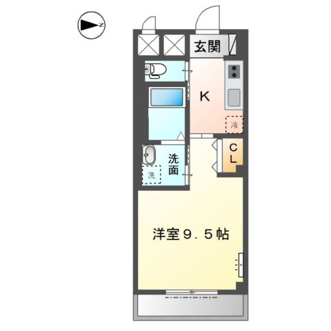 ラ・プラース古出来の間取り