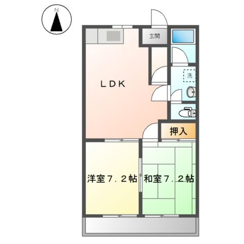 ソレイルＩの間取り
