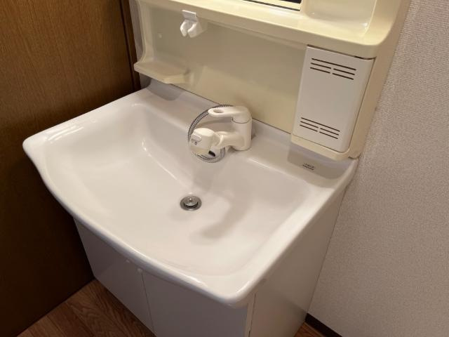 コンフォール大清水の洗面所|シャワー付き洗面台
