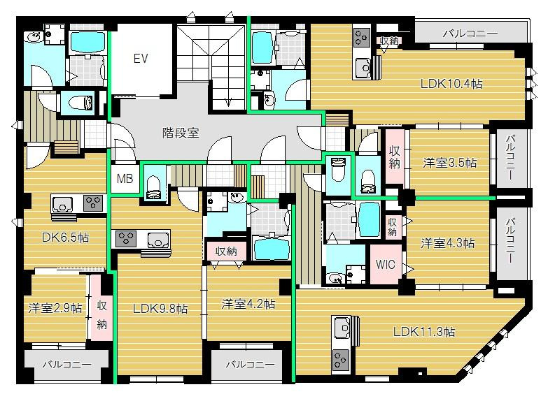 ヴィラモンシャン塚本のその他|３～４階共通（４０１号室は募集なし）
