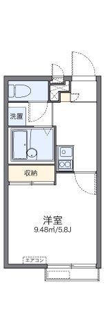 レオパレスルミエール馬場の間取り
