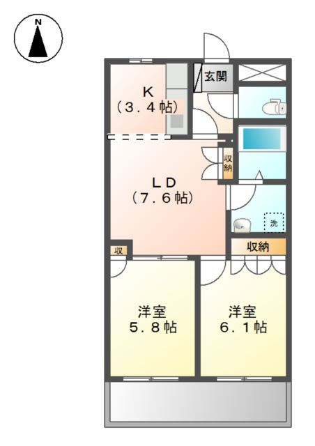 サンヒルズの間取り