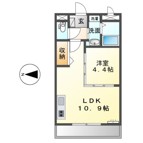 リサミィー壱番館の間取り