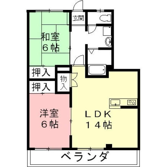 パークサイド蝉丸の間取り