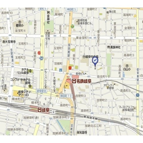 岐阜市元住町の賃貸マンションの外観