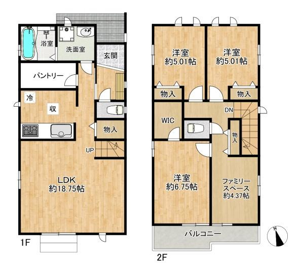 【間取り】 | 垂水区本多聞6丁目　新築戸建