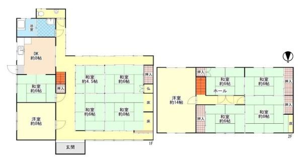 磯城郡三宅町伴堂　一戸建の間取り