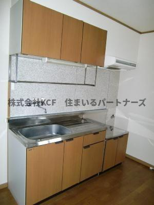 サンフィールドⅢのキッチン|きれいなキッチンです