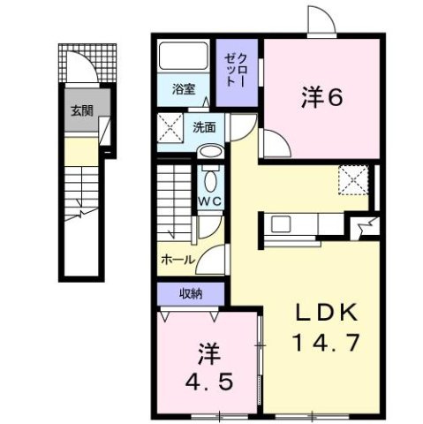 クラーラの間取り