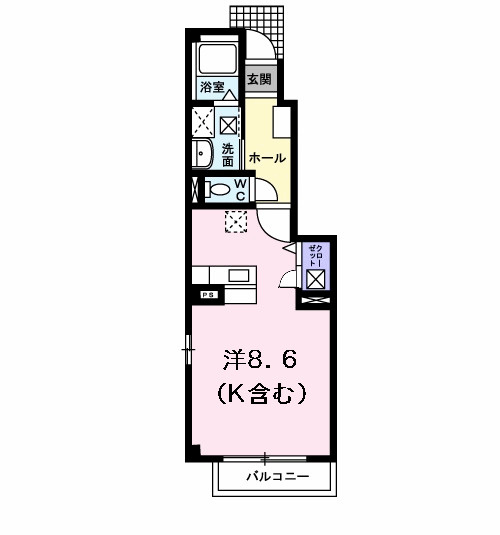 【間取り】 | ダイヤモンドアヴェニューＢ