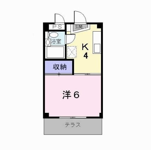 シティハイツ西本ＹＳの間取り