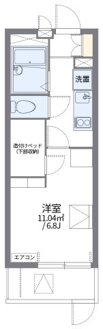レオパレスＩ　Ｓ　北千里の間取り