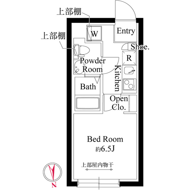 プランドール市川の間取り