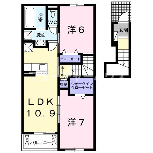 クレメントヒル　Ｃの間取り