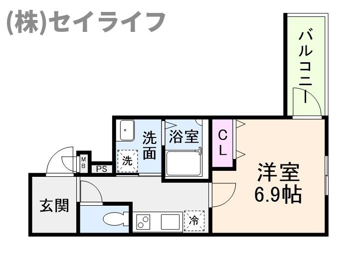 フジパレス喜連西ノースの間取り