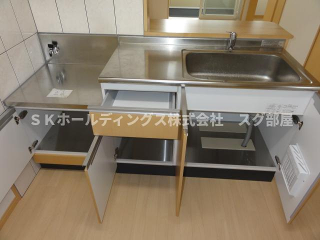 フィオーレの収納|キッチン収納下