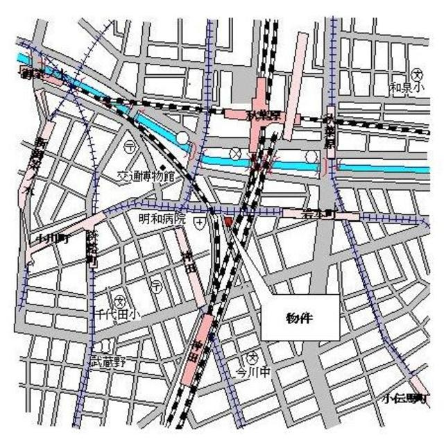 パークキューブ神田の地図