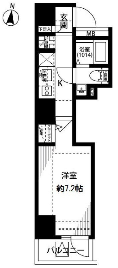 プレール・ドゥーク錦糸町Ⅲの間取り